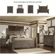 Juararo Dark Brown King Poster Bed