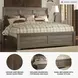 Juararo Dark Brown California King Panel Bed