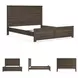 Juararo Dark Brown California King Panel Bed