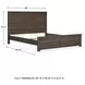 Juararo Dark Brown California King Panel Bed