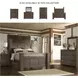 Juararo Dark Brown Queen Poster Bed