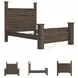 Juararo Dark Brown Queen Poster Bed