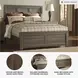 Juararo Dark Brown Queen Panel Bed