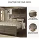 Juararo Dark Brown Queen Panel Bed