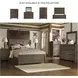 Juararo Dark Brown Queen Panel Bed