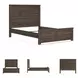 Juararo Dark Brown Queen Panel Bed