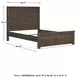Juararo Dark Brown Queen Panel Bed