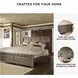 Juararo Dark Brown King Panel Bed