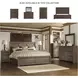 Juararo Dark Brown King Panel Bed