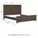 Juararo Dark Brown King Panel Bed