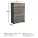 Ralinksi Gray 4 Drawer Chest
