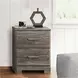 Ralinksi Gray 2 Drawer Nightstand