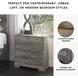 Ralinksi Gray 2 Drawer Nightstand