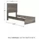 Ralinksi Gray Twin Panel Bed