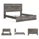 Ralinksi Gray King Panel Bed