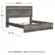 Ralinksi Gray King Panel Bed