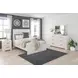 Stelsie White 6 Drawer Dresser and Rectangular Mirror