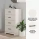 Stelsie White 4 Drawer Chest