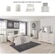 Stelsie White 4 Drawer Chest