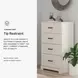 Stelsie White 4 Drawer Chest