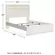 Stelsie White Queen Panel Bed