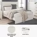 Stelsie White Queen Panel Bed