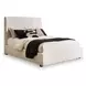 Shoralli Beige King Upholstered Storage Panel Bed