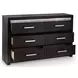 Shoralli Black Panel Bedroom Set with LED