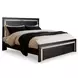 Shoralli Black Panel Bedroom Set with LED