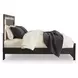 Shoralli Black King Panel Bed with LED