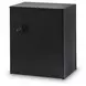 Shoralli Black 2 Drawer Nightstand with USB Charging and LED