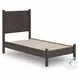 Cadmori Brown Twin Panel Platform Bed