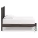 Cadmori Brown Twin Upholstered Panel Platform Bed
