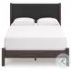 Cadmori Brown Queen Upholstered Panel Bed