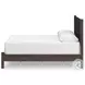 Cadmori Brown Queen Upholstered Panel Bed