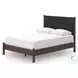 Cadmori Brown Queen Upholstered Panel Platform Bed
