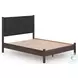 Cadmori Brown Queen Upholstered Panel Platform Bed