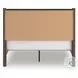 Cadmori Brown Queen Upholstered Panel Platform Bed