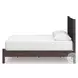 Cadmori Brown Queen Upholstered Panel Platform Bed