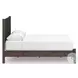 Cadmori Brown Queen Upholstered Panel Platform Bed