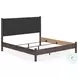 Cadmori Brown King Upholstered Panel Bed