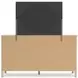 Cadmori Champagne and White 6 Drawer Marble Top Dresser and Rectangular Mirror