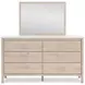 Cadmori Tan And White Youth Panel Upholstered Bedroom Set