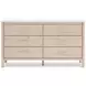 Cadmori Tan And White Youth Panel Upholstered Bedroom Set