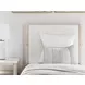 Cadmori Tan And White Twin Upholstered Panel Bed