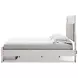 Altyra White King Platform Storage Bed