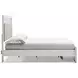 Altyra White King Platform Storage Bed