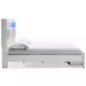 Altyra White King Bookcase Storage Bed