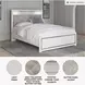 Altyra White Queen Upholstered Panel Bed