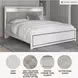 Altyra White King Upholstered Panel Bed